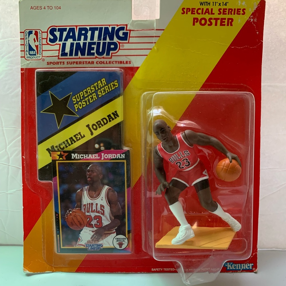 1992 Michael Jordan AFA 85 Starting Lineup Dribbling Chicago Bulls